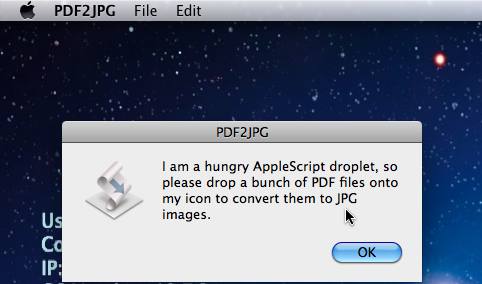 PDF2JPG 1.1 : Main Window
