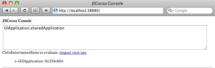 JSCocoa 1.0 : Main window