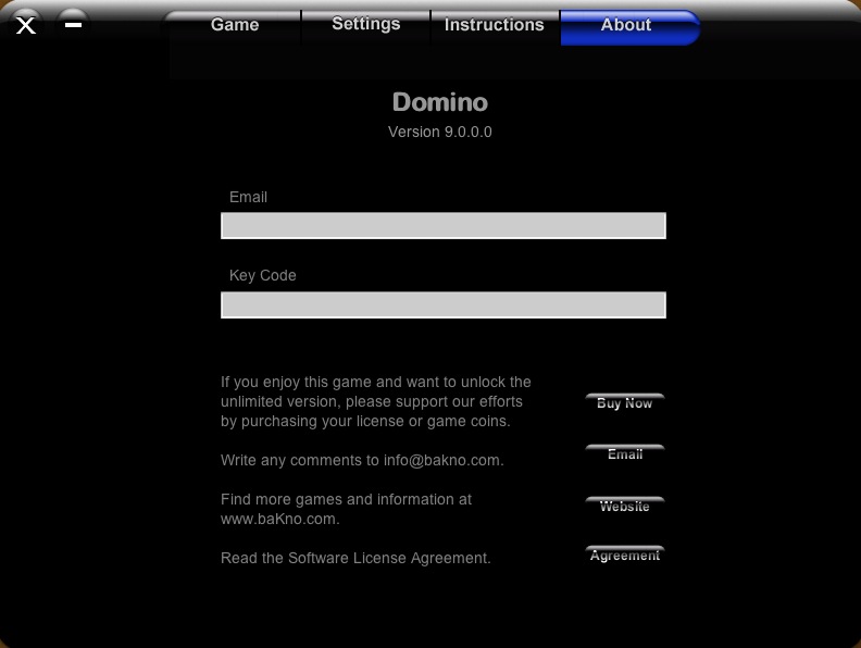 Domino for Mac 9.0 : About