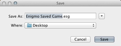 Enigmo 2.1 : Saving Game Progress
