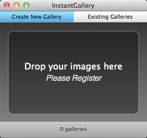 InstantGallery 1.8 : User Interface