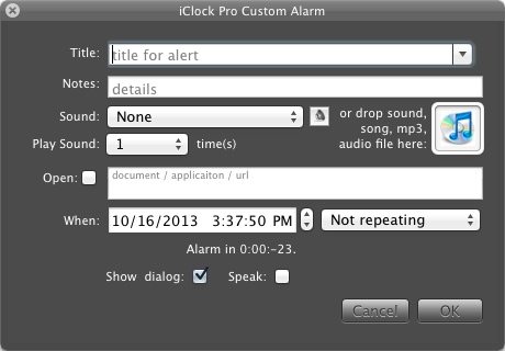 iClock 2.0 : Creating Custom Alarm