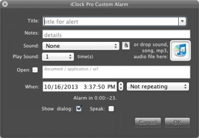 Creating Custom Alarm