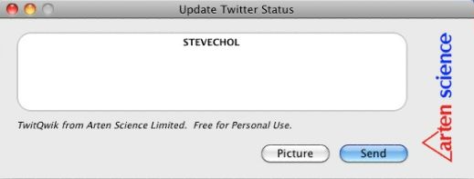 TwitQwik 2.0 : Updating status