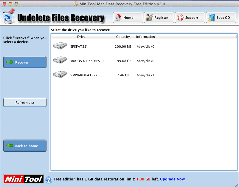 MiniTool Mac Data Recovery 2.0 : Files Recovery
