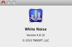 WhiteNoise 4.8 : About window