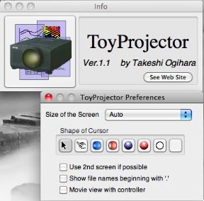 ToyProjector 1.1 : Main window