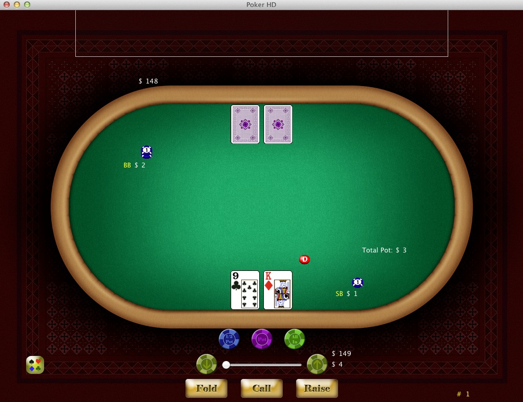 Poker HD Pro 1.1 : Main window