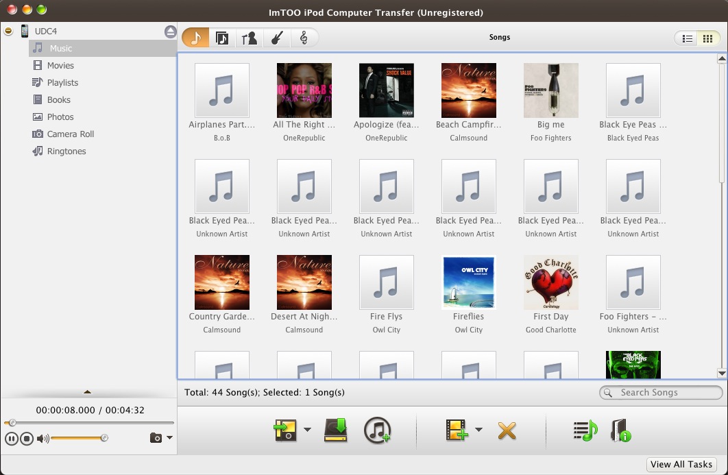 ImTOO iPod Computer Transfer 5.0 : Music
