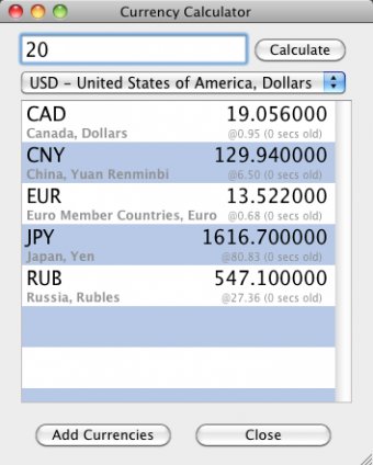 Currency Calculator