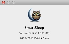 SmartSleep 3.1 : About window