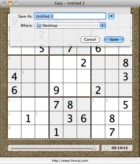 SudokuAdept 1.7 : Saving Game Progress