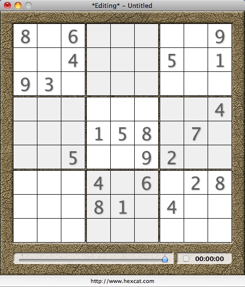 SudokuAdept 1.7 : Editing Puzzle