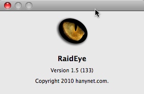 RaidEye 1.5 : Main window