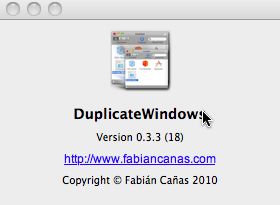 DuplicateWindows 0.3 : Main window