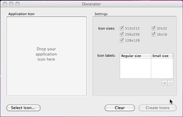 Docerator 2.0 : Main window