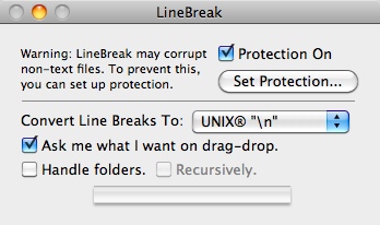 LineBreak 2.9 : Main window