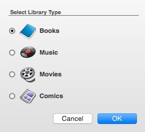 Booxter 2.7 : Selecting Library Type