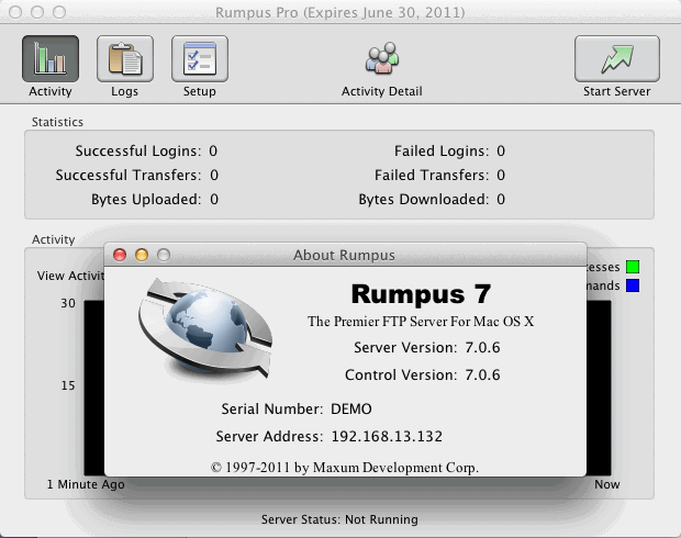 Rumpus 7.0 : Main Window