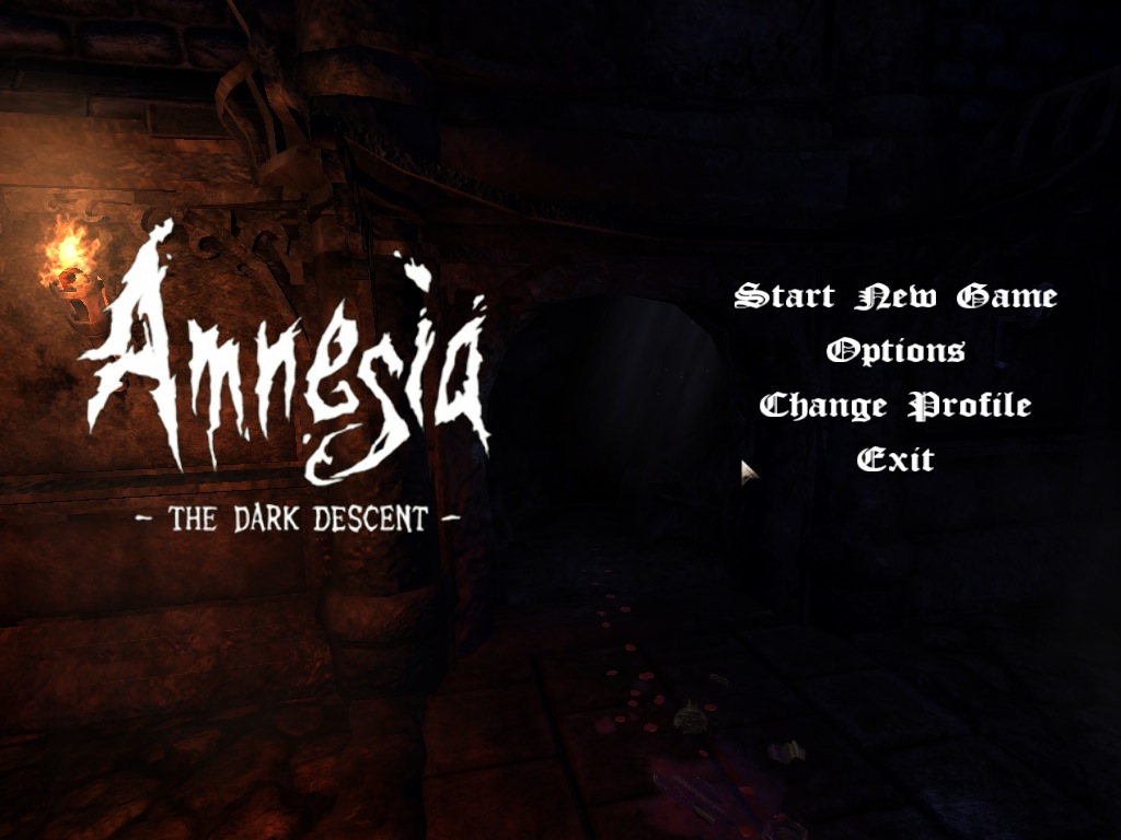 Amnesia The Dark Descent 1.0 : Menu