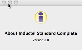 Inductel Standard Complete 9 8.0 : Main window