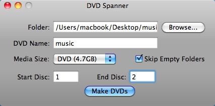 DVD Spanner 1.3 : Main Window