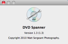 DVD Spanner 1.3 : About Window