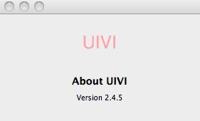 UIVI 2.4 : Main window