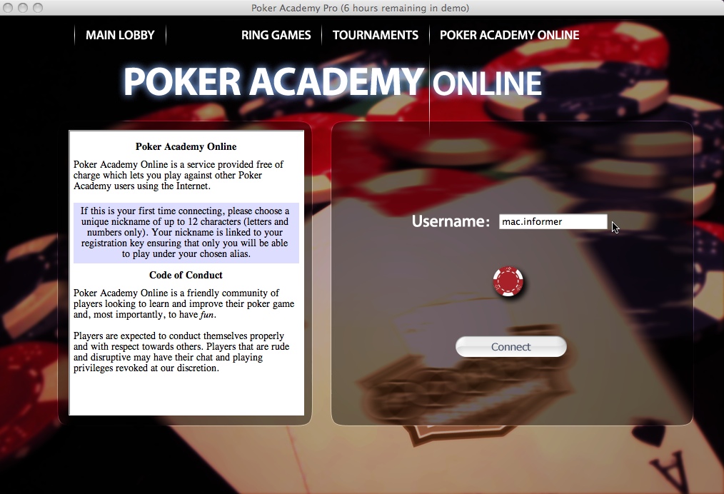 Poker Academy Pro 2 2.6 : Main window