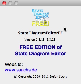 State Diagram Editor Free Edition : Main window