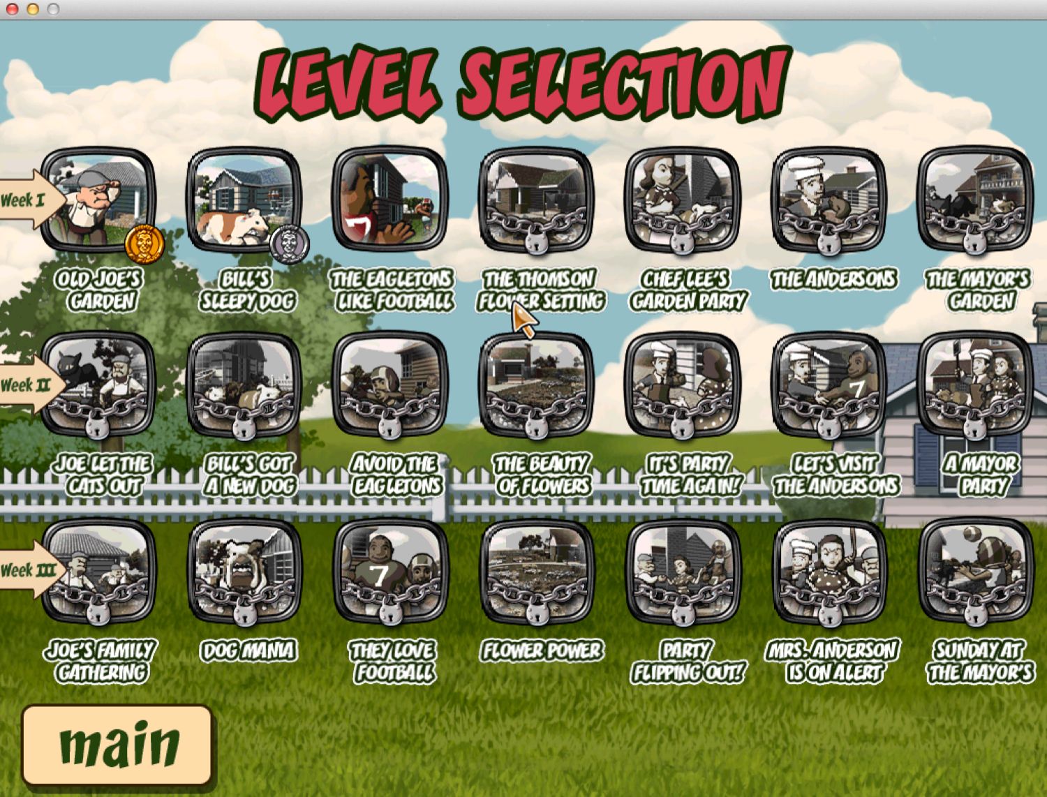 Lawn Mower Kids 1.2 : Level Selection