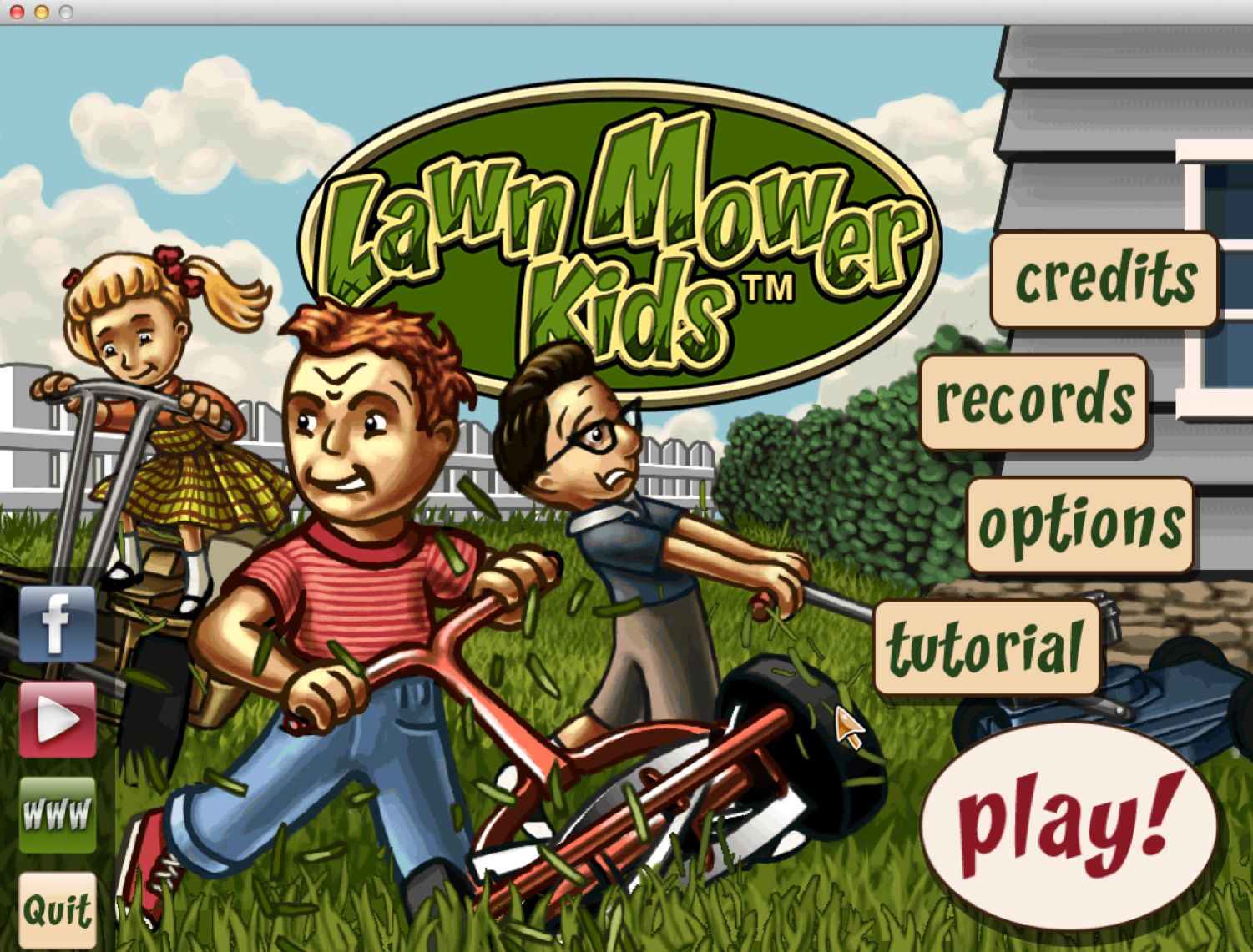 Lawn Mower Kids 1.2 : Main Menu