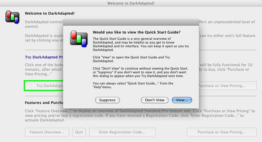 DarkAdapted 3.0 : Manual Notice