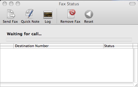 FaxCenter 1.5 : Main window