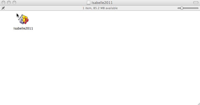 Isabelle 1.0 : Main window