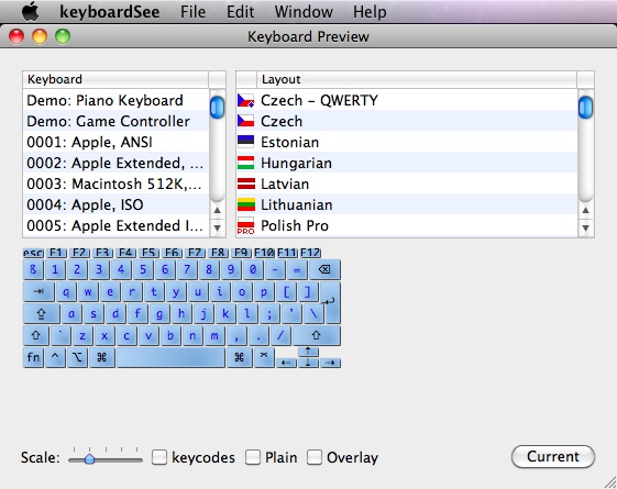 keyboardSee 0.3 : Main window