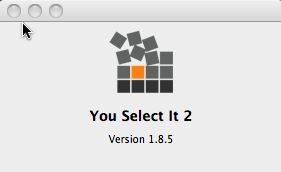 You Select It 2 1.8 : Main window