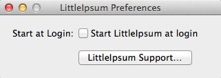 LittleIpsum 2.0 : Preferences