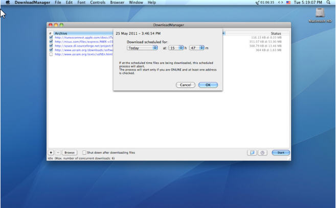DownloadManager 2.1 : Main window