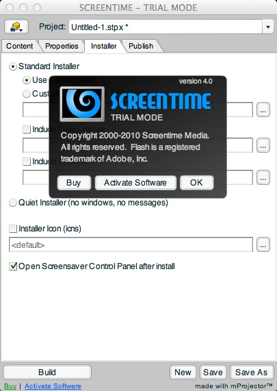 Screentime for Flash 4.0 : About
