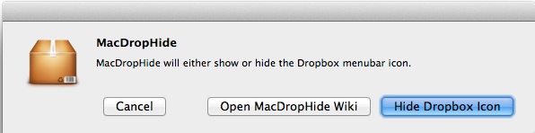 MacDropHide 1.0 : Main window