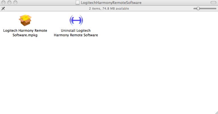 Logicool Harmony Remote Software 7.7 : Main window