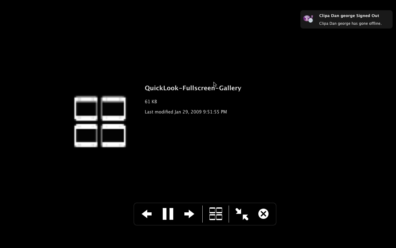 QuickLook-Fullscreen-Gallery 1.0 : Main window