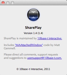 SharePlay 1.4 : About