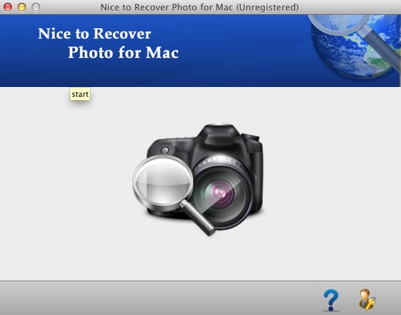 Nice to Recover Photo for Mac 2.3 : Main window