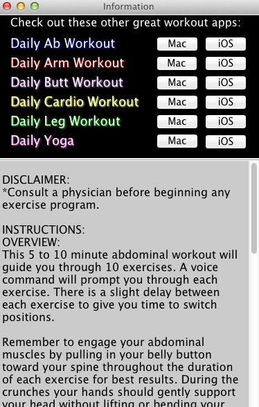 Daily Ab Workout 1.3 : Information