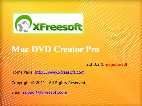 Mac DVD Creator Pro 2.3 : Main window