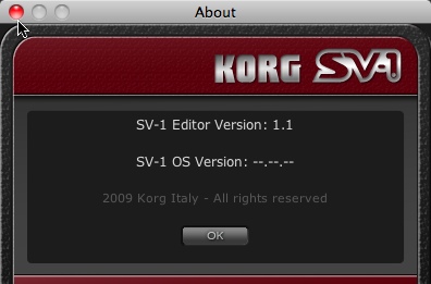 SV-1 Editor 1.1 : Main window