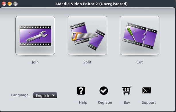 4Media Video Editor 2 2.0 : Main window