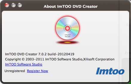ImTOO DVD Creator 7.0 : About